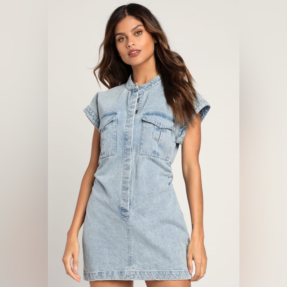 Lulus mini Jean dress